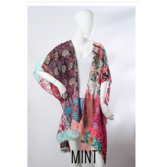 5 Star Rated! Last 1 New Boho Patchwork Kimono Cardigan - Picture 6 of 7